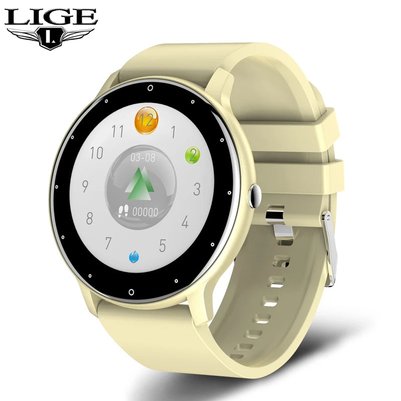 Smartwatch Feminino LIGE 2026 // Tela Touch Completa // Esportivo/Fitness // À Prova d'Água (IP67) // Bluetooth // Compatível com Android e iOS