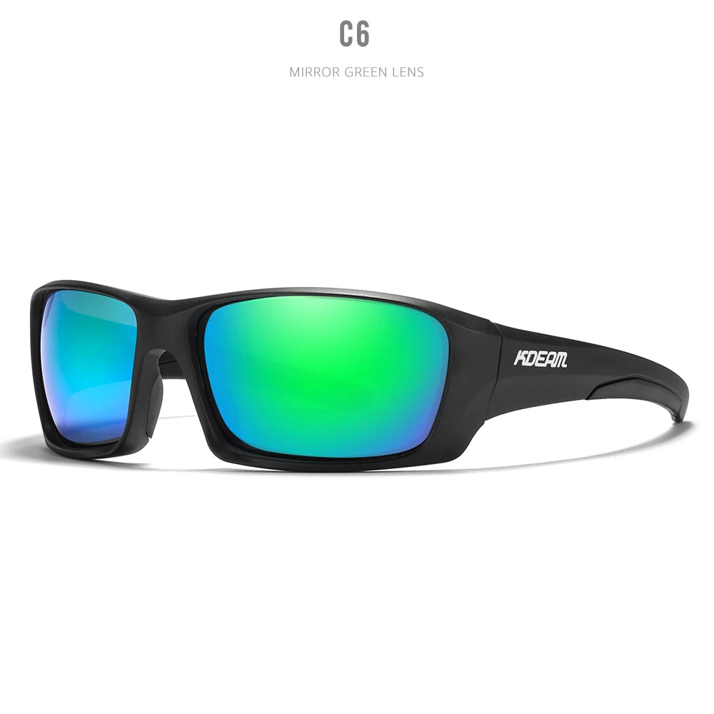 Óculos de Proteção Esportivos de Alta Qualidade KDEAM TR90 // Com Lentes Polarizadas // Ideais p/ Caminhadas e Pesca // Com Estojo c/ Zíper.