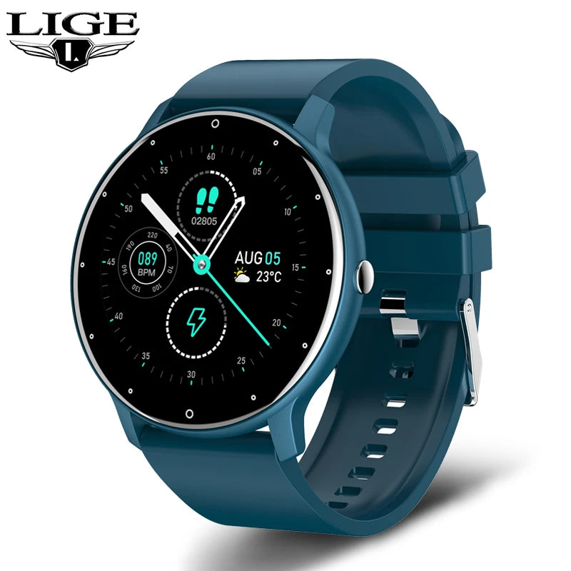 Smartwatch Feminino LIGE 2026 // Tela Touch Completa // Esportivo/Fitness // À Prova d'Água (IP67) // Bluetooth // Compatível com Android e iOS