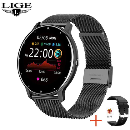 Smartwatch Feminino LIGE 2026 // Tela Touch Completa // Esportivo/Fitness // À Prova d'Água (IP67) // Bluetooth // Compatível com Android e iOS