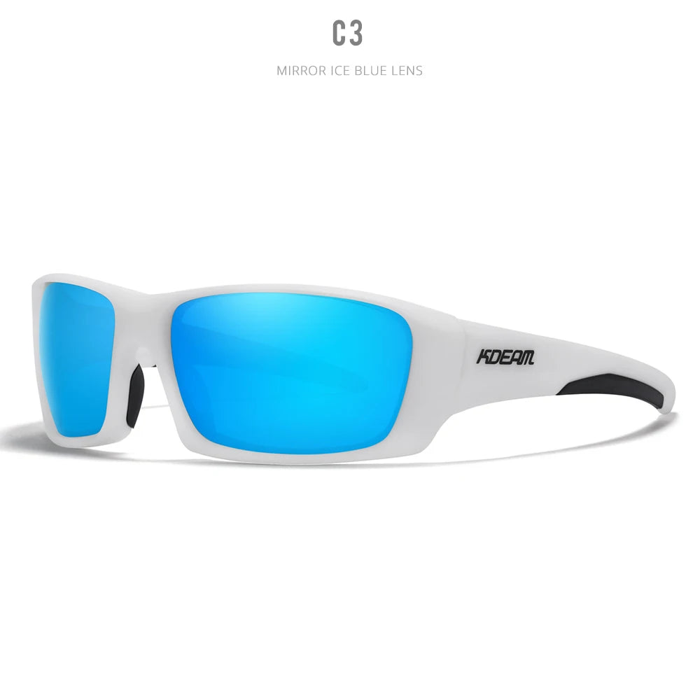 Óculos de Proteção Esportivos de Alta Qualidade KDEAM TR90 // Com Lentes Polarizadas // Ideais p/ Caminhadas e Pesca // Com Estojo c/ Zíper.