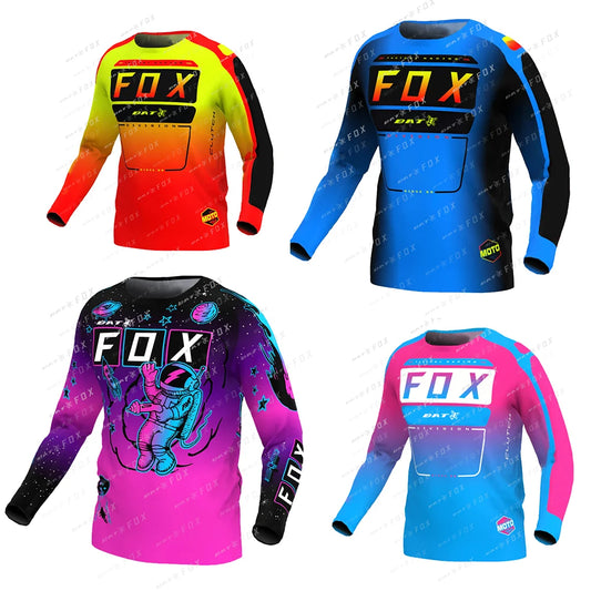 Camiseta BATFOX Masculina de Manga Longa para Mountain Bike // Camisa Downhill, Enduro, Motocross, Motocicleta, Corrida, MTB // BATFOX é Pura Aventura!!!