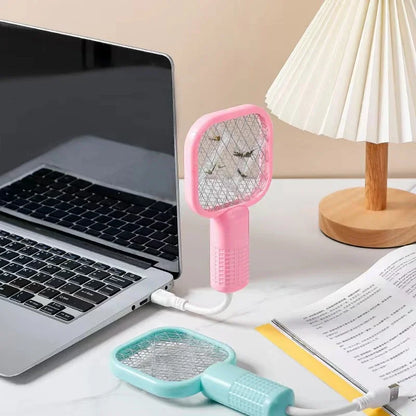 Mata-mosquitos elétrico recarregável, mata-insetos portátil para camping, áreas externas, casa, mata instantaneamente, carregamento USB, seguro para crianças