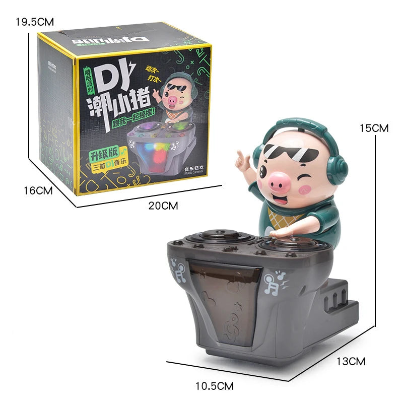 Porquinho Dançante com Luz e Música // Com Luzes LED e Música para Crianças