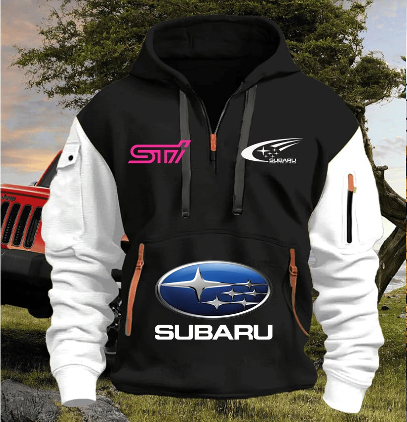 Macacão de Corrida SUBARU 2025 // Novo Moletom Masculino de Lã // Tendência Jovem // Modelagem Folgada // Pulôver c/ Vários Bolsos // Moletom Esportivo Casual, tamanhos P-5XG