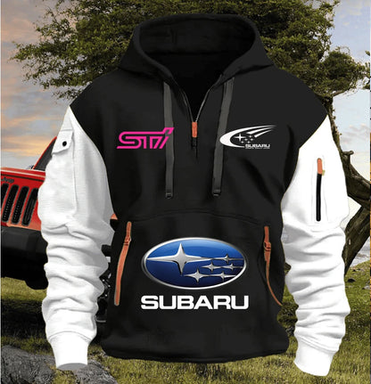 Macacão de Corrida SUBARU 2025 // Novo Moletom Masculino de Lã // Tendência Jovem // Modelagem Folgada // Pulôver c/ Vários Bolsos // Moletom Esportivo Casual, tamanhos P-5XG