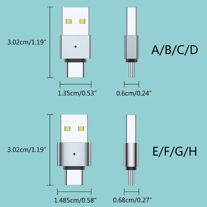Adaptador USB 3.0 para USB C Macho para Macho // Adaptador de Carregamento // Fácil conexão de Dispositivos