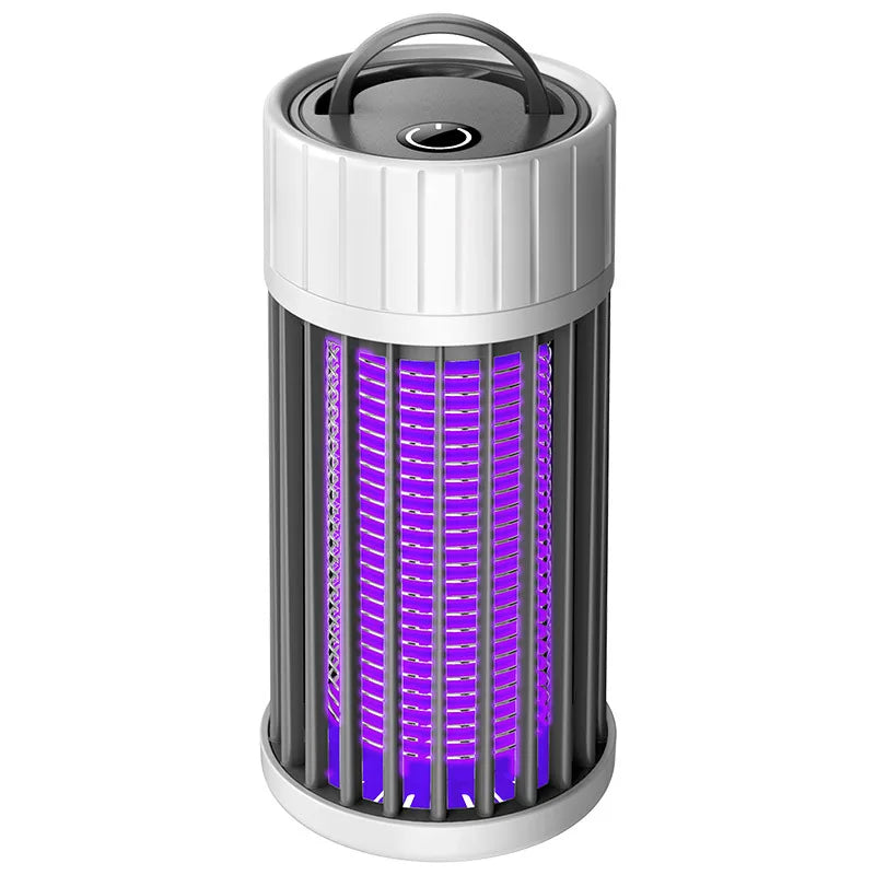 Mata-Mosquitos Recarregável via USB // Eletrocutador Elétrico // Armadilha de Sucção Portátil p/ uso Interno e Externo // Seguro p/ Crianças.