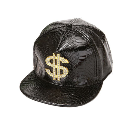 Boné de Beisebol Masculino Doitbest // Marca de Metal Hip-Hop // Boné de Couro / Dólar / Crânio // Lindos Chapéus Snapback // Gorros para Homens e Mulheres. Escolha já o seu!!!