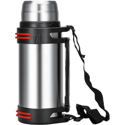 Garrafa Térmica de Aço Inoxidável c/ Grande Capacidade // Garrafa Térmica c/ Isolamento a Vácuo p/ Água // Para Viagens ao Ar Livre // Para Manter Aquecido Também