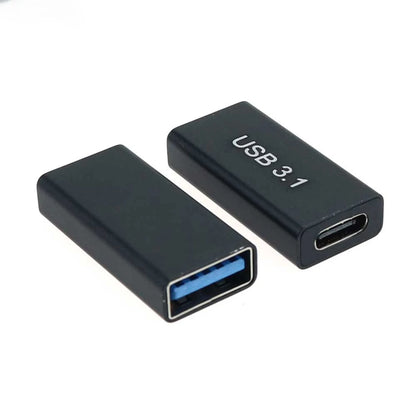 2 Peças USB 3.0 Acoplador Fêmea para USB tipo C Fêmea // Adaptador Super Rápido USB 3.0 tipo C // Extensor Conversor de Conexão