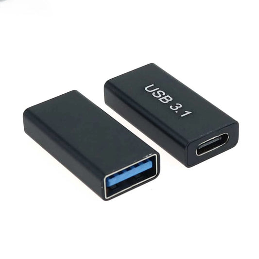 2 Peças USB 3.0 Acoplador Fêmea para USB tipo C Fêmea // Adaptador Super Rápido USB 3.0 tipo C // Extensor Conversor de Conexão