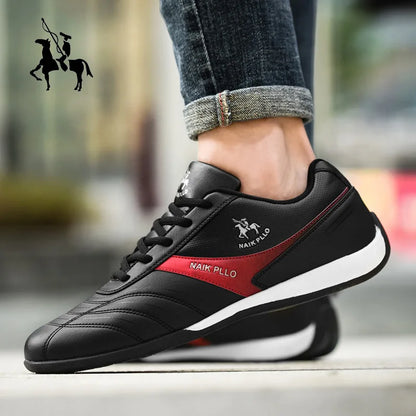 Sapatos Masculinos // Calçados Esportivos Baixos // Simples e Modernos // Tênis de Couro
