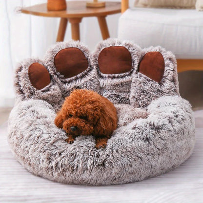 Cama para cachorro e gato Dog Bed Cat BeiYu Pet // Sofá Fofo em Formato de Pata de Urso // Super Confortável,  para Animais de Estimação