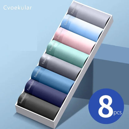 Cvoekular4/8pcs Homem // Boxer Underwaer Gelo // Seda Sous Vetement Homme