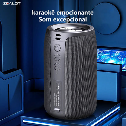 ZEALOT S32 5W Wireless Speakers, Portable Subwoofer Speaker, 1800mAh Battery, 10 Hours Playtime Loud Stereo, Booming Bass.