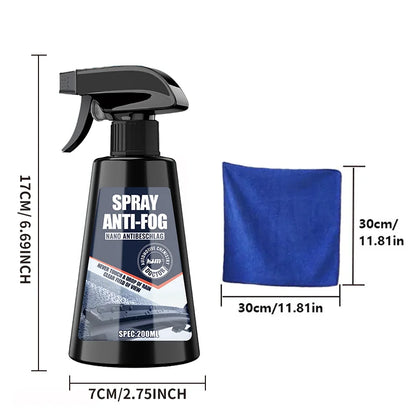 Spray Anti-chuva p/ Vidros de Carro // Agente Repelente de Água p/ Automóveis // Revestimento Impermeável, À Prova de Chuva // Antiembaçante // Limpador de Vidros Automotivo // Transparente p/ Para-Brisa.