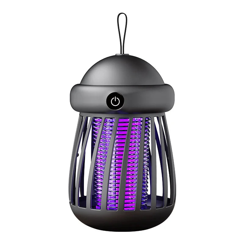Mata-Mosquitos Recarregável via USB // Eletrocutador Elétrico // Armadilha de Sucção Portátil p/ uso Interno e Externo // Seguro p/ Crianças.