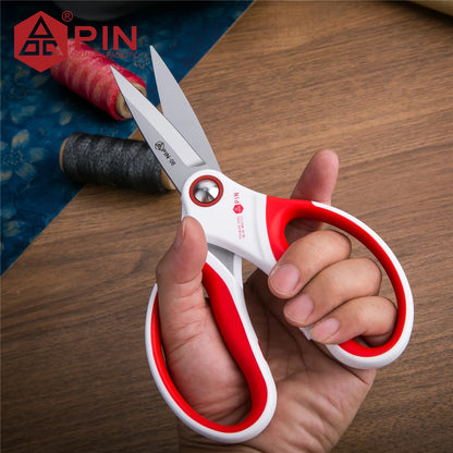 Tesoura Industrial Resistente PIN 20 cm – Tesoura Multiuso Afiada e Antiferrugem em Aço Inoxidável para Couro, Corda, Tecido e Plástico