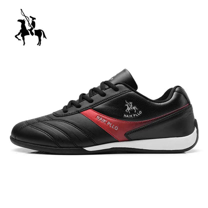 Sapatos Masculinos // Calçados Esportivos Baixos // Simples e Modernos // Tênis de Couro