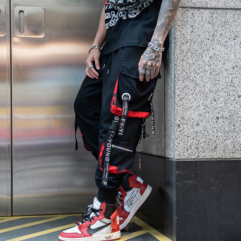 Hip Hop Cargo Pants Masculino // Street Wear Algodão Jogging // Moda Sweatpants Masculino Casual // Harlem Pants Summer Harajuku Pants // Linda Calça Hip Hop Cargo Pants