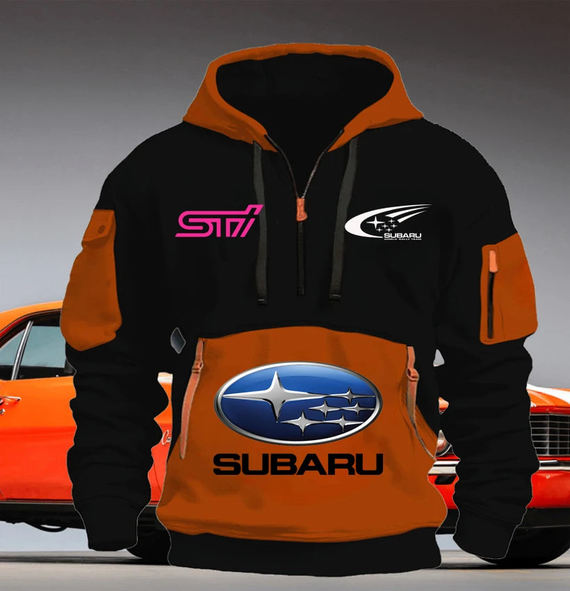 Macacão de Corrida SUBARU 2025 // Novo Moletom Masculino de Lã // Tendência Jovem // Modelagem Folgada // Pulôver c/ Vários Bolsos // Moletom Esportivo Casual, tamanhos P-5XG