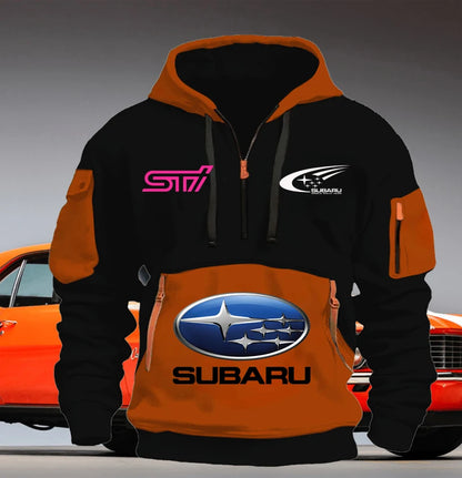Macacão de Corrida SUBARU 2025 // Novo Moletom Masculino de Lã // Tendência Jovem // Modelagem Folgada // Pulôver c/ Vários Bolsos // Moletom Esportivo Casual, tamanhos P-5XG