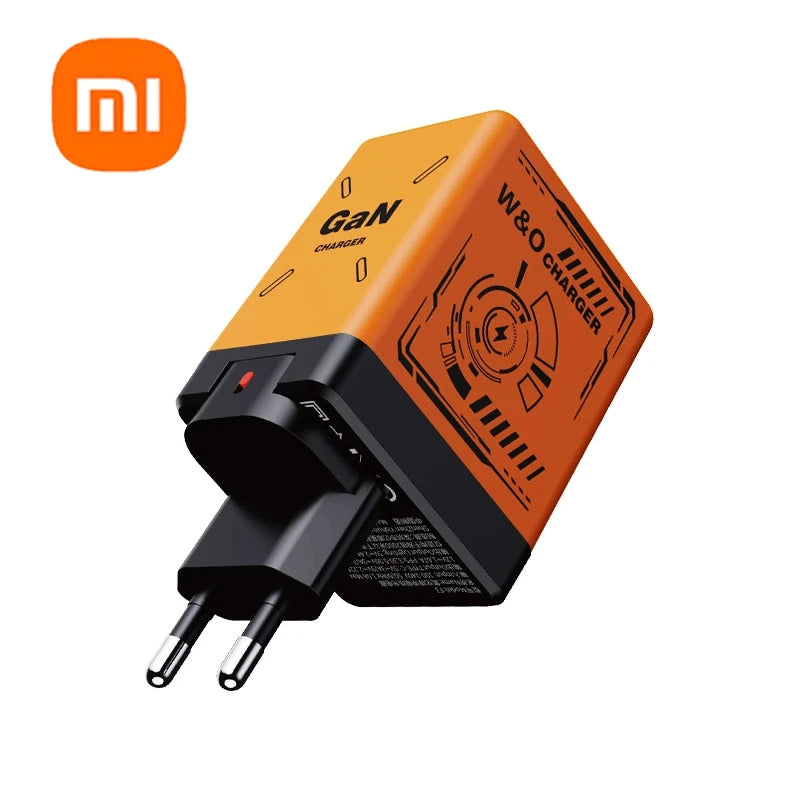 Carregador Ultrarrápido Xiaomi GaN120W c/ Cabo Lightning Tipo C Retrátil // Com Adaptador de Carregamento Rápido p/ IPhone 16,/ iPad / Samsung e Huawei