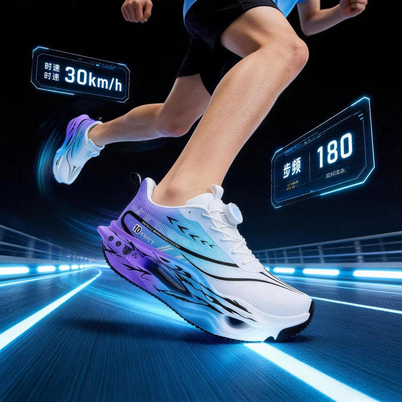 Tênis de Corrida Masculinos e Femininos com Placa de Carbono Propulsiva // Respiráveis, Ajuste Largo // Retorno de Energia e Amortecimento // Ideais para Maratonas