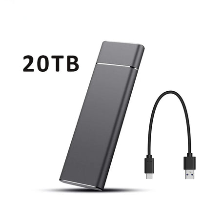 Unidade Externa de Disco Rígido de Alta Velocidade // SSD de 2 TB/20 TB/30 TB c/ Interface tipo C/USB 3.1 // Disco Rígido Portátil p/ PC, Laptop e MAC