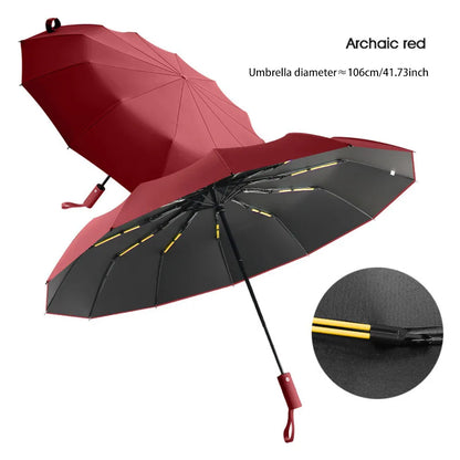 Guarda-chuva Reforçado c/ 24 Varetas // Guarda-Chuva Resistente e Durável // À Prova de Vento // Guarda-Chuva c/ Proteção UV p/ Dias Ensolarados.