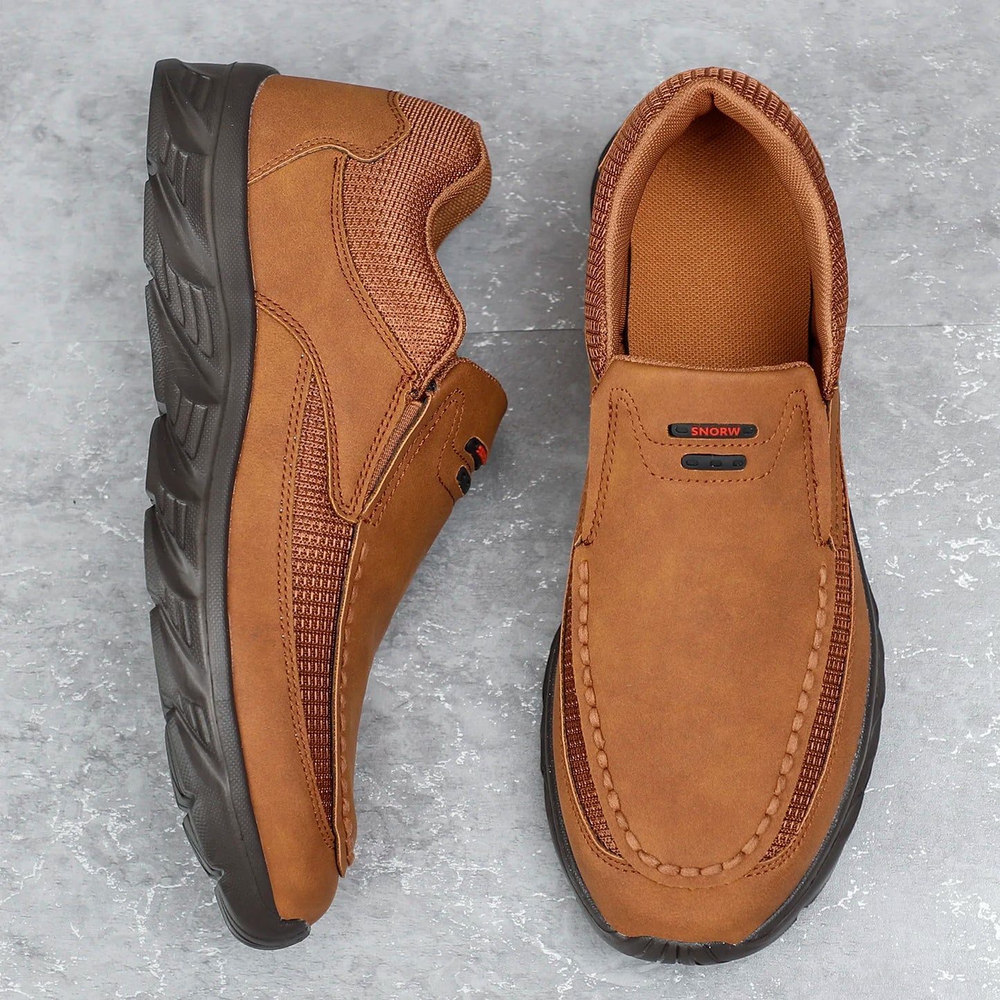 Mocassins Masculinos PUAMSS s/ Cadarço // Calçados Casuais Masculinos // Tênis Confortáveis p/ Caminhada // Calçados Masculinos de Luxo