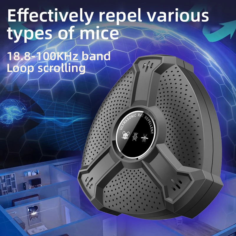 Xiaomi Repelente Ultrassônico Inteligente de Roedores de Alta Potência // Para Cozinhas de Depósito // Para Afastar Ratos, Baratas e Mosquitos // Para Uso Doméstico