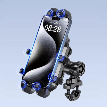 Suporte de Celular p/ Moto com Amortecedor de Vibração de Alta Qualidade // Suporte de Navegação Antivibração