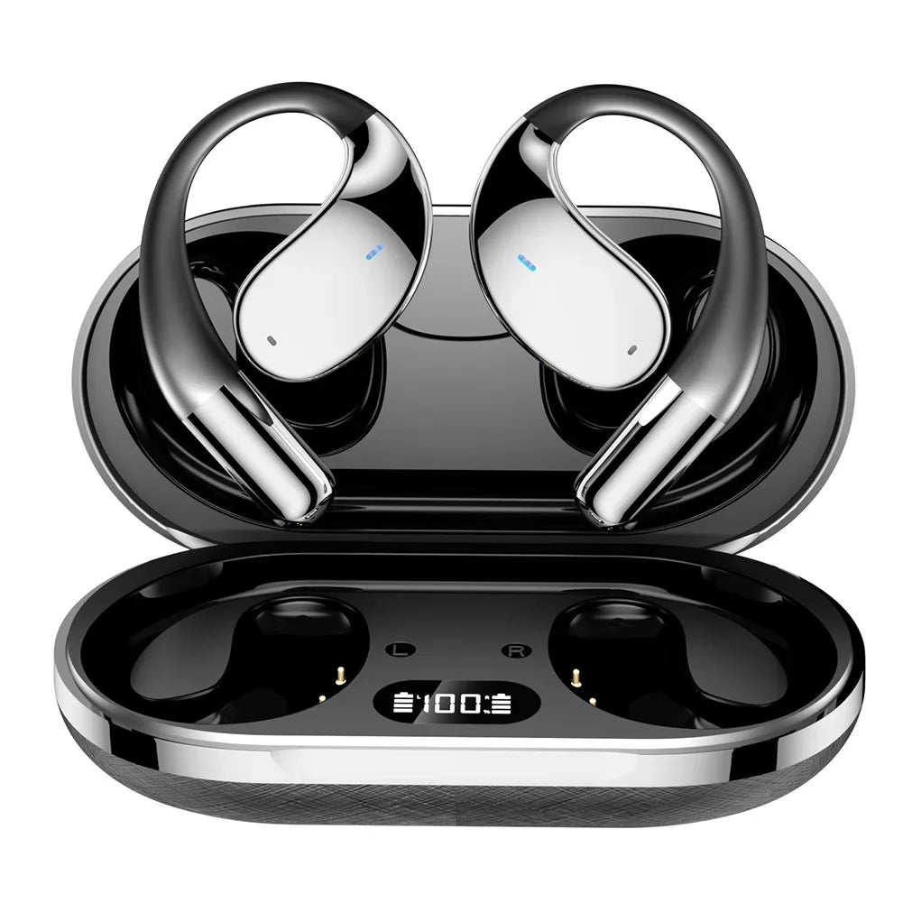 Fones de Ouvido c/ Tradução por IA 3 em 1 // 144 idiomas // Cancelamento de Ruído // Bluetooth 5.3 // Tradução Instantânea // Voz Inteligente em Tempo Real.