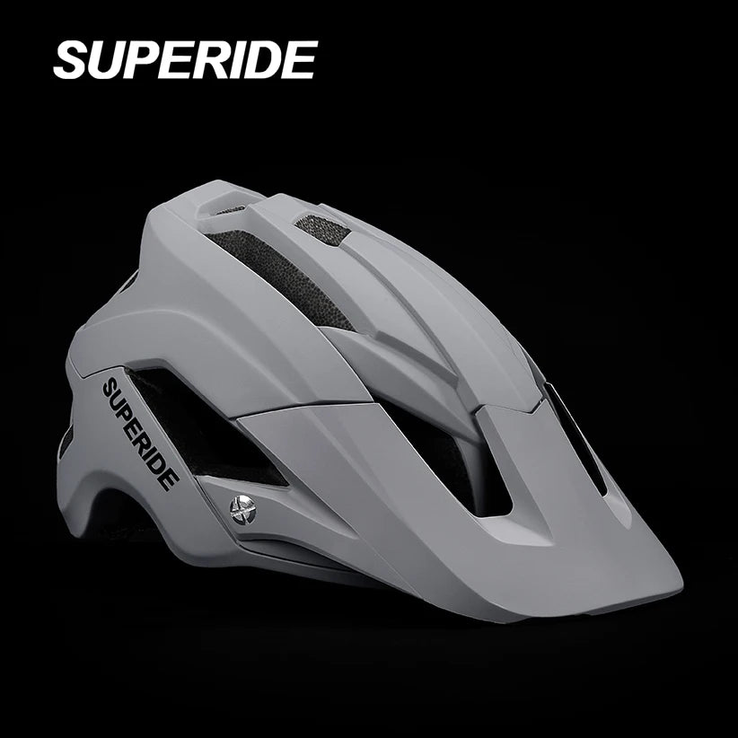Capacete de Ciclismo SUPERIDE Unissex MTB // Com Luz Traseira Recarregável Integrada // Ultraleve // Para Ciclismo de Estrada e Montanha.