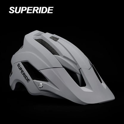 Capacete de Ciclismo SUPERIDE Unissex MTB // Com Luz Traseira Recarregável Integrada // Ultraleve // Para Ciclismo de Estrada e Montanha.