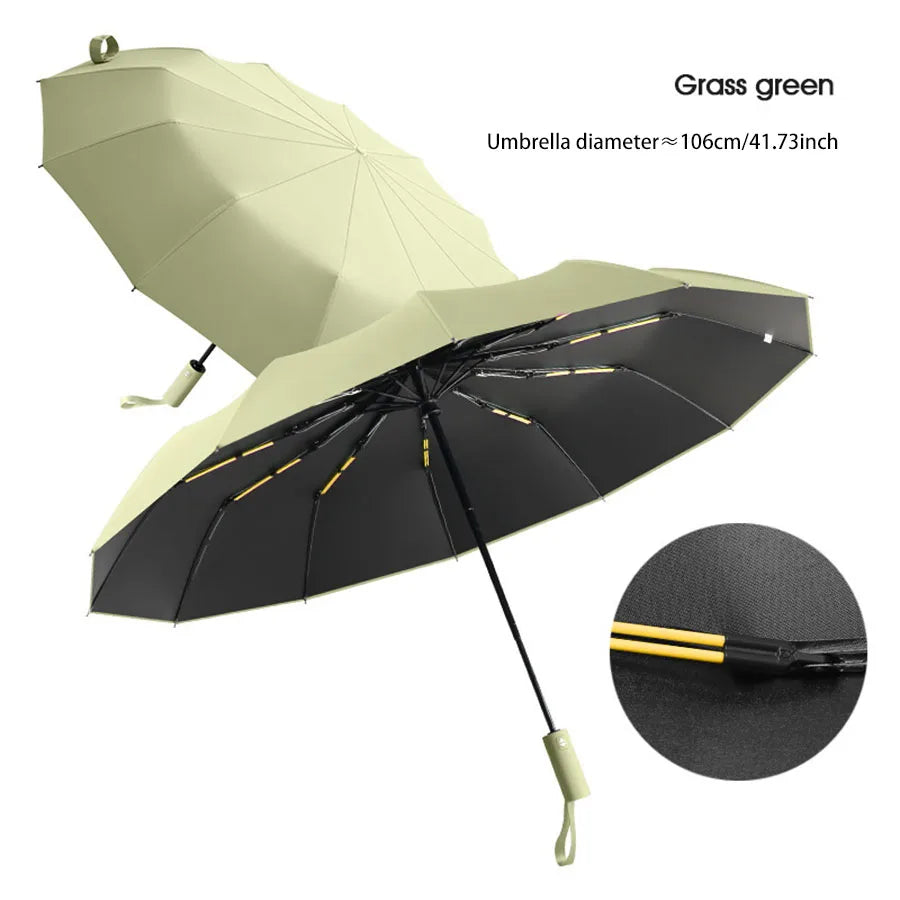 Guarda-chuva Reforçado c/ 24 Varetas // Guarda-Chuva Resistente e Durável // À Prova de Vento // Guarda-Chuva c/ Proteção UV p/ Dias Ensolarados.