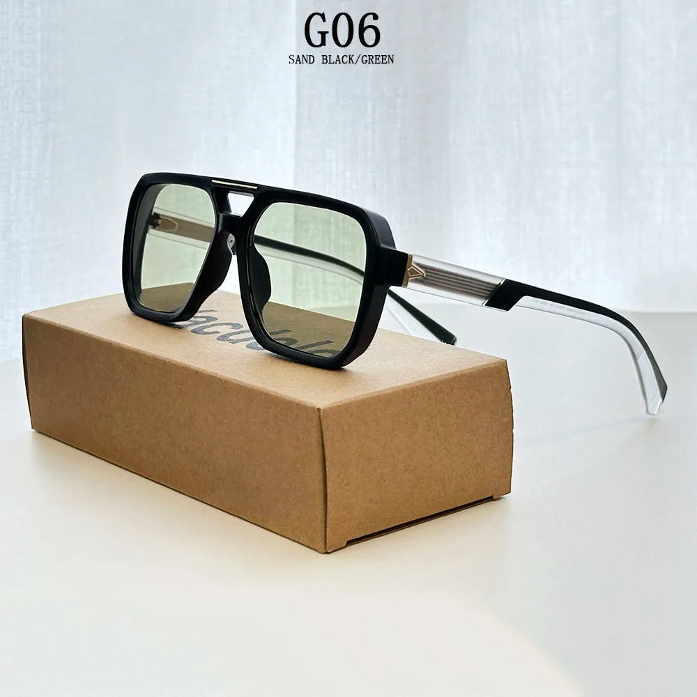 Óculos de Sol Vintage // Unissex luxuosos // Quadrados, Fashion // Óculos de Sol masculino // Lunette Soleil