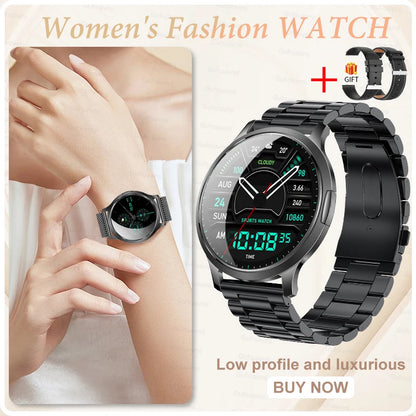 Novo Smartwatch Feminino 2026 // Presente com Tela Touch Completa de 1,32 Polegadas // Funções de Esporte e Fitness // Chamadas Bluetooth e Design Elegante
