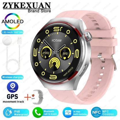 Novo Relógio Inteligente HUAWEI Watch 4 PRO 2025 Unissex // Tela AMOLED HD // Chamada Bluetooth // GPS, NFC // Frequência Cardíaca // Esportivo