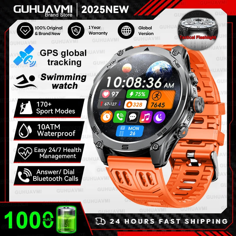 NOVO T-REX3 2026: Smartwatch Esportivo com GPS Dual-band Integrado // Bateria de 1000 mAh // Bússola // Ideal para Corrida e Ciclismo // Resistente à Água até 10 ATM.