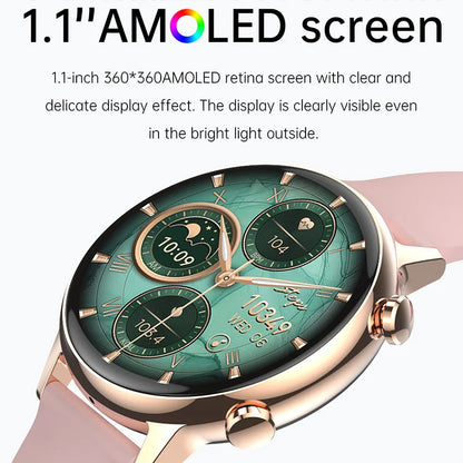 Smartwatch Amoled Android 2024 Feminino // Completo // Mostrador Personalizado Smartwatch // Bluetooth / Chamada / Controle de Voz // Um Charme!!!