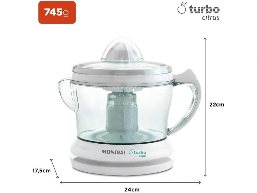 Espremedor de Frutas Elétrico Mondial // E-01 25W Branco-220V