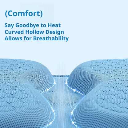 Almofada de Assento Respirável e Refrescante para o Verão // Design em Gel com Estrutura de Colmeia // Ergonômica e Confortável // Uso Universal (Carro/Escritório/Casa)