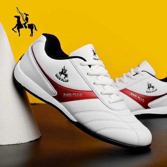 Sapatos Masculinos // Calçados Esportivos Baixos // Simples e Modernos // Tênis de Couro