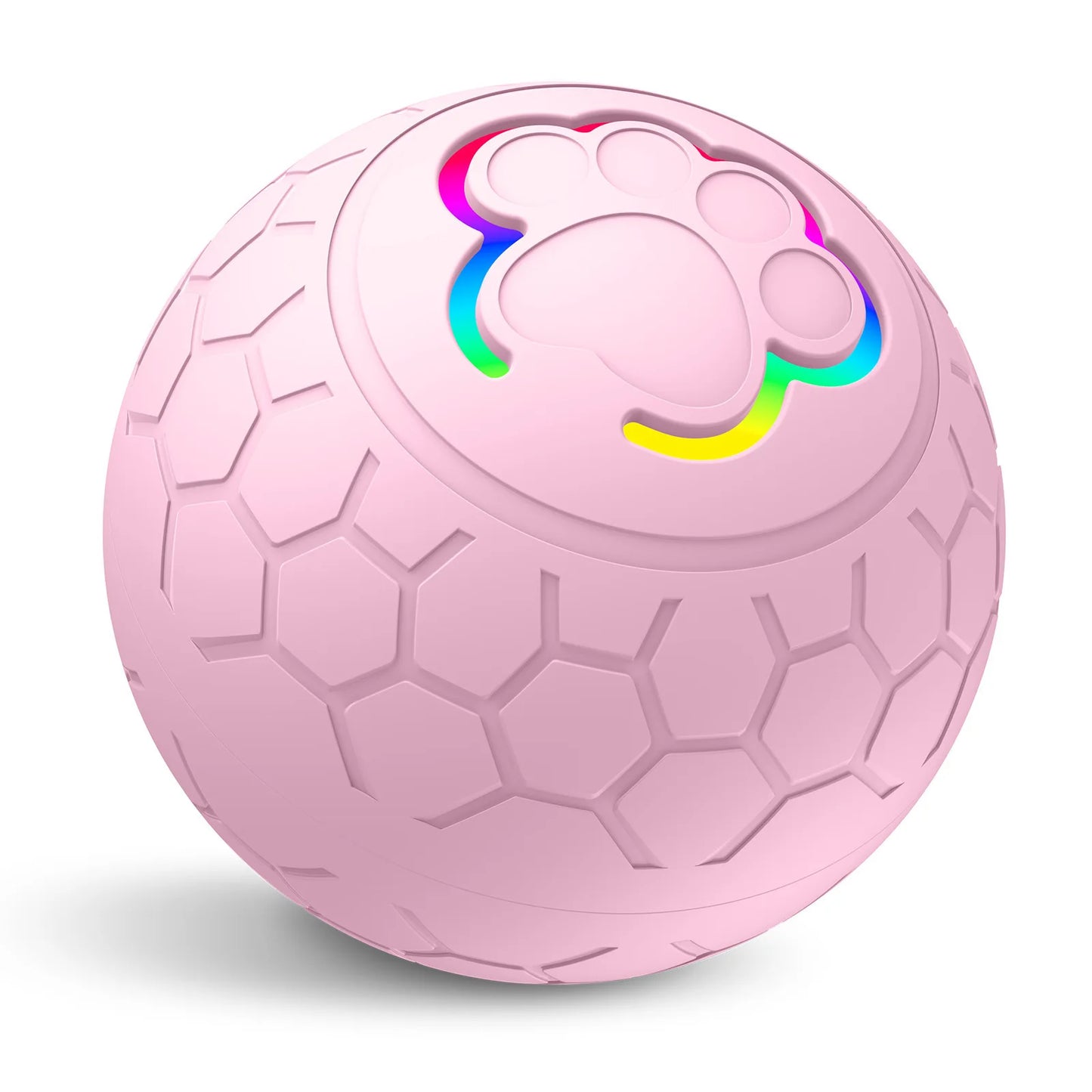 Bola de Brinquedo Inteligente p/ Cães // Eletrônica e Interativa // Com USB // Que Quica e Rola Automaticamente // Com Luzes RGB