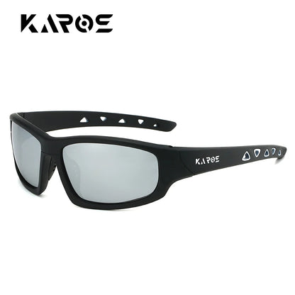 Óculos de Sol Esportivos Polarizados KAROS Unissex // Antirreflexo e Inquebráveis // Ideais p/ Ciclismo, Corrida, Pesca e Direção, com Proteção UV400.