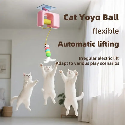 Brinquedo p/ Gatos Totalmente Automático // Brinquedo Divertido p/ Gatos // Bola Interativa p/ Gatos / Com Porta Suspensa e Movimento Irregular