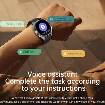 Novo Relógio Inteligente Masculino 2025 // Relógio 5 Pro // Tela AMOLED 1.52 // Chamada Bluetooth // Trajetória GPSM / NFC // Frequência Cardíaca Dinâmica // Relógios Inteligentes Island